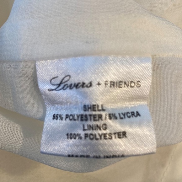 Lovers + Friends | NWT Yazmin Lace One Shoulder Mini Dress in Ivory Size XS - Picture 10 of 10